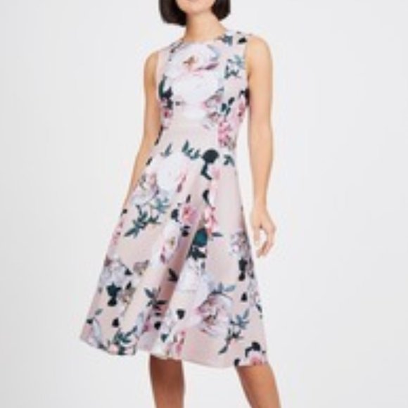 Calvin Klein Floral Midi Dress - Picture 1 of 3